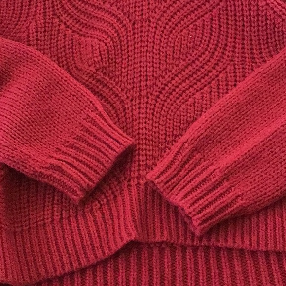 Jacqueline de Yong red sweater V - Picture 3 of 5